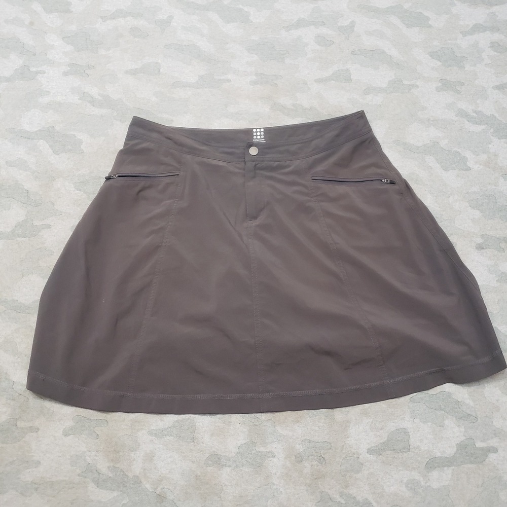 Title Nine Skort Womens 8 Gray Nimblene Athletic Hiking Golf Pockets Outdoors